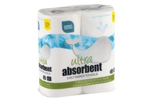 Smart Sense Ultra Absorbent 2 Ply Paper Towels - 2 CT