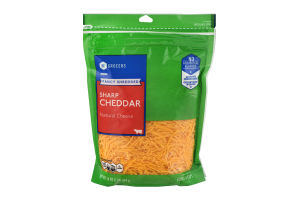 SE Grocers Fancy Shredded Sharp Cheddar Natural Cheese