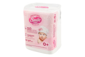 Диски ватные детские гигиенические Baby Smile 60шт