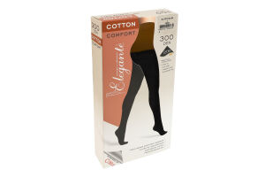 Колготки жіночі Elegante El Cotton 300den 2 nero