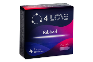 Презервативы из натурального латекса Ребристые 4Love 4шт