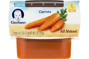 Gerber All Natural 1st Foods Carrots - 2 PK