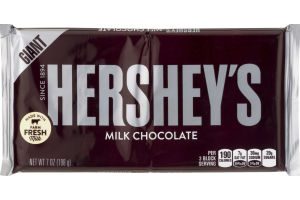 HERSHEY'S Giant Milk Chocolate Bar, 7 oz