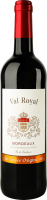 Вино 0.75л 13% червоне сухе купажоване виноградне натуральне AOC Бордо Bordeaux Val Royal пл