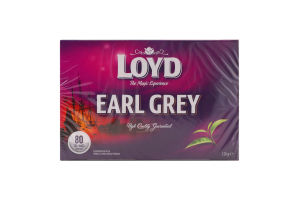 Чай черный байховый мелкий с ароматом бергамота Earl Grey Loyd к/у 80х1.5г