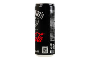 Напій слабоалкогольний 330мл 5% сильногазований Tennessee Whiskey Jack Daniel's&Coca-Cola з/б