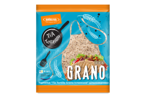Тортилья цільнозернова Grano Іспанська Tia Tortilla Київхліб м/у 200г