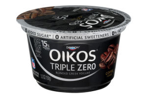 Dannon Oikos Triple Zero Nonfat Blended Greek Yogurt Coffee