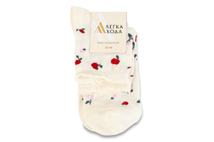 Носки женские Легка хода №5664 23-25 молоко