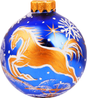 Прикраса ялинкова Куля Тенденція ручна робота 80мм