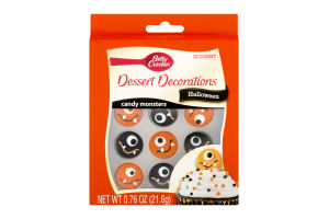 Betty Crocker Dessert Decorations Halloween Candy Monsters - 12 CT