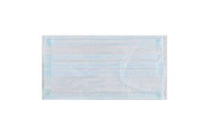 Маска медична тришарова на резинках 1шт +103