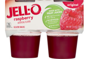 JELL-O Gelatin Snacks Raspberry - 4 CT