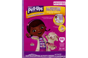 Huggies Pull-Ups Training Pants Disney Learning Designs 3T-4T - 66 CT