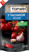 Кетчуп пастеризованный С чесноком Торчин д/п 250г