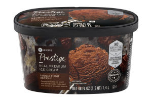 Prestige Real Premium Ice Cream Double Fudge Brownie
