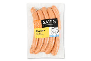 Сосиски Віденські Savin Product в/с кг