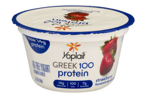 Yoplait Greek 100 Protein Fat Free Yogurt Strawberry