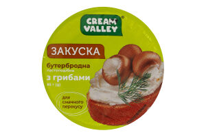 Закуска бутербродная пастообразная С грибами Cream Valley ст 85г