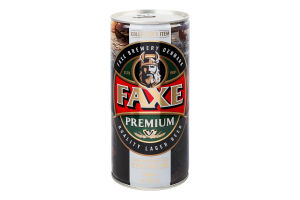 Пиво 1л 5% світле Premium Faxe з/б