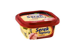 Сир плавлений з шинкою 27% 100г Mlekpol