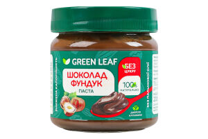 Паста шоколадно-фундучна з підсолоджувачем Green Leaf с/б 200г