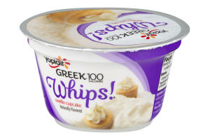 Yoplait Greek 100 Whips! Fat Free Yogurt Mousse Vanilla Cupcake