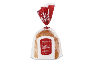 Батон половинка в нарезке Классический Урожай м/у 200г