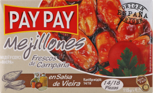 Мидии в соусе Виера Pay Pay к/у 115г