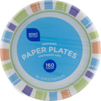 Smart Sense Designer Paper Plates 8.6 IN - 160 CT