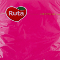 Серветки паперові 3-х шарові рожеві 325х325мм Golden line Ruta 20шт