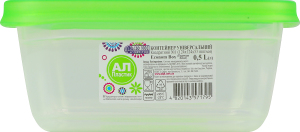 Контейнер универсальный 0.5л 124x124x53мм Квадратный №1 Эконом бокс Ал-Пластик 1шт