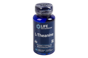 Добавка диетическая вегетарианские капсулы 100мг L-теанин Life Extension 60шт