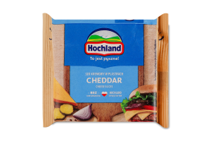 Сир плавлений 36% скибочки з Чеддером Hochland м/у 130г