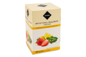 Напиток фруктово-медовый Лимонад клубника и базилик RIOBA к/у 6х50г