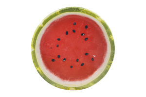 Smart Living Watermelon Cheer Plates 6 7/8 Inch - 8 CT