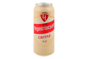 Пиво 0.5л 4.6% світле пастеризоване Чернігівське з/б