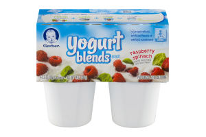Gerber Yogurt Blends Snack Raspberry Spinach / Sitter - 4 PK