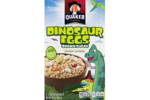Quaker Dinosaur Eggs Brown Sugar Instant Oatmeal - 8 PK