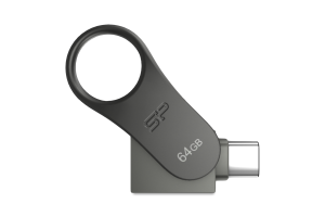 Флешка 64GB C80 USB 3.0 Type-C/USB-A №SP064GBUC3C80V1S Moblile Silicon power Transcend 1шт