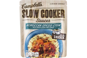 Campbell's Slow Cooker Sauces Moroccan Spiced Stew with Green Olives and Lemon