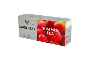 Бленд чая измельченного цветочного каркаде с ягодами и ароматом малины Summer Tea Monomax к/у 25х2г
