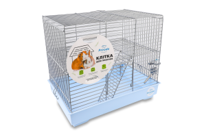 Клітка д/гризунів Міккі блакитна хром з драбинкою 37*25*30см Природа