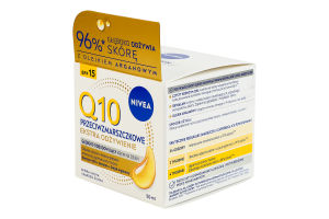 Крем против морщин восстанавливающий дневной SPF 15 Интенсивное питание Q10 Nivea 50мл