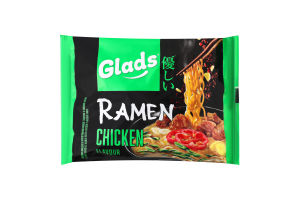 Лапша быстрого приготовления с соусом со вкусом курицы Рамен Glads м/у 105г