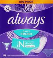 Прокладки щоденні Дейлі Фреш нормал флексістайл ароматизовані 58шт Олвейс