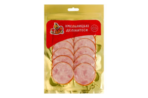 Колбаса нарезка Дрогобычская Хмельницькі делікатеси п/к в/с в/у 0.08кг