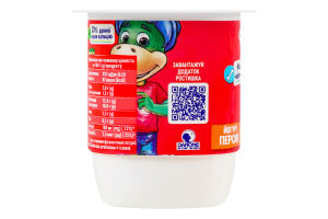 Йогурт 2% с наполнителем Персик Ростишка ст 115г