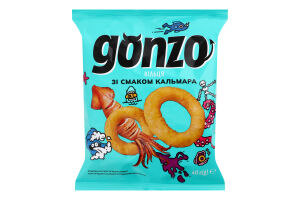 Кольца кукурузные со вкусом кальмара Gonzo м/у 40г
