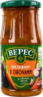 Баклажаны с овощами жареные стерилизованные Верес с/б 440г
